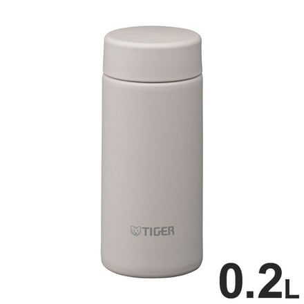 タイガー魔法瓶 TIGER 真空断熱ボトル ステンレスボトル マグボトル 水筒 0.2L MMP-V020WO ホワイト 軽量 夢重力ボトル 保冷保温 スクリュー パッキン一体 食洗器 スポーツドリンク対応