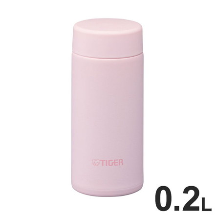 タイガー魔法瓶 TIGER 真空断熱ボトル ステンレスボトル マグボトル 水筒 0.2L MMP-V020PP ピンク 軽量 夢重力ボトル 保冷保温 スクリュー パッキン一体 食洗器 スポーツドリンク対応