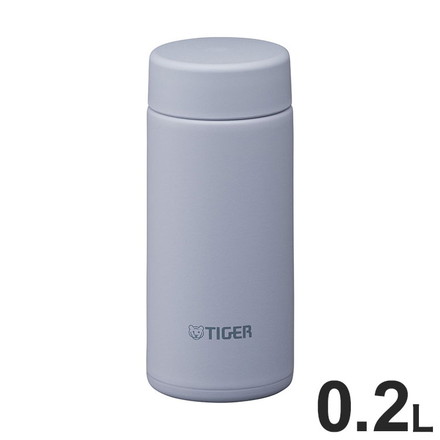 タイガー魔法瓶 TIGER 真空断熱ボトル ステンレスボトル マグボトル 水筒 0.2L MMP-V020AF ブルー 軽量 夢重力ボトル 保冷保温 スクリュー パッキン一体 食洗器 スポーツドリンク対応