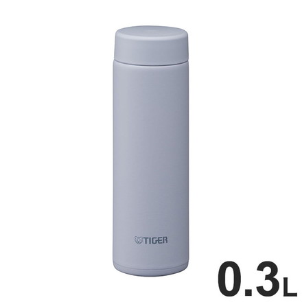 タイガー魔法瓶 TIGER 真空断熱ボトル ステンレスボトル マグボトル 水筒 0.3L MMP-V030AF ブルー 軽量 夢重力ボトル 保冷保温 スクリュー パッキン一体 食洗器 スポーツドリンク対応