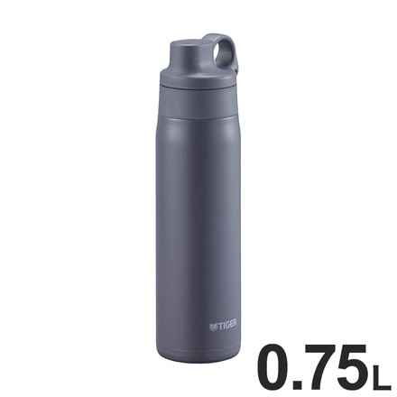 タイガー魔法瓶 TIGER 真空断熱ボトル ステンレスストロー ステンレスボトル マグボトル 水筒 0.75L MTS-W075AA ネイビーブルー 軽量 夢重力ボトル 保冷 パッキン一体 食洗器 スポーツドリンク対応