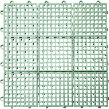 TRUSCO トラスコ 抗菌・防炎ジョイントスノコ グレー TJSD30GY