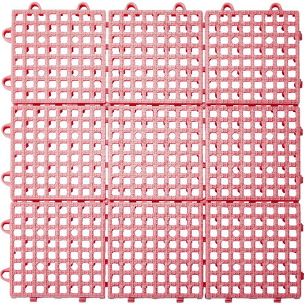 TRUSCO トラスコ 抗菌・防炎ジョイントスノコ ピンク TJSD30P