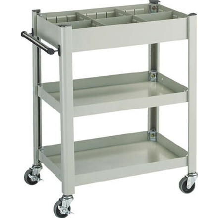 TRUSCO コンビネーションワゴン 643X427XH880 仕切板付【TCW-81AB】(ツールワゴン・ボルト式ワゴン)