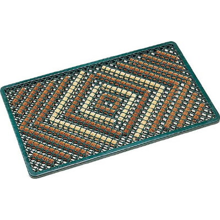 テラモト テラマットダイヤ390×600ｍｍグリーン【MR-100-310-1】(床材用品・マット)