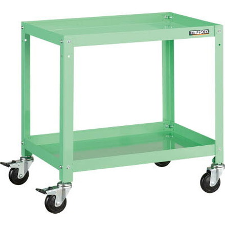 ＴＲＵＳＣＯ ラビットワゴン 600Ｘ400 ゴム車輪 ＹＧ色【RBW-662 YG】(ツールワゴン・ボルト式ワゴン)