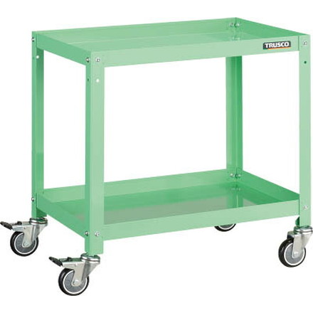 ＴＲＵＳＣＯ ラビットワゴン 600Ｘ400 ウレタン車輪 ＹＧ色【RBW-662U YG】(ツールワゴン・ボルト式ワゴン)