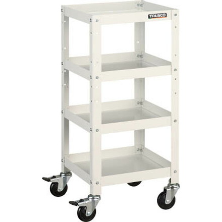 ＴＲＵＳＣＯ ラビットワゴン 360Ｘ360 ゴム車輪 Ｗ色【RBW-834 W】(ツールワゴン・ボルト式ワゴン)