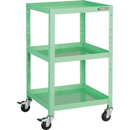 ＴＲＵＳＣＯ ラビットワゴン 500Ｘ500 ゴム車輪 ＹＧ色【RBW-953 YG】(ツールワゴン・ボルト式ワゴン)