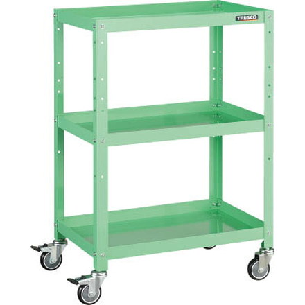 ＴＲＵＳＣＯ ラビットワゴン 600Ｘ400 ウレタン車輪 ＹＧ色【RBW-963U YG】(ツールワゴン・ボルト式ワゴン)