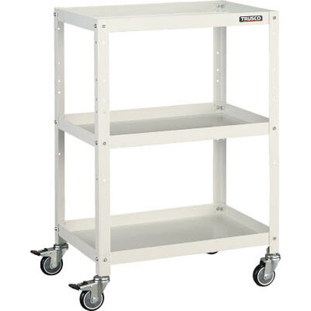 ＴＲＵＳＣＯ ラビットワゴン 600Ｘ400 ウレタン車輪 Ｗ色【RBW-963U W】(ツールワゴン・ボルト式ワゴン)