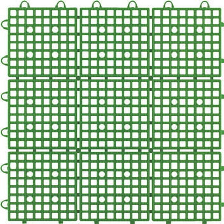 ワタナベ タイル システムスクエアー 30×30ｃｍ グリーン【SQ-301】(床材用品・スノコ)