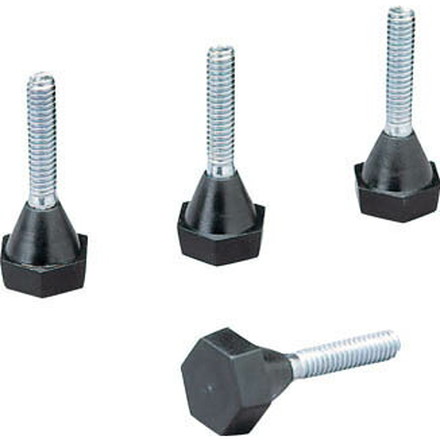 ＩＲＩＳ メタルラックミニ用アジャスター 4個セット【MM-4NA】(物品棚・メッシュ棚)