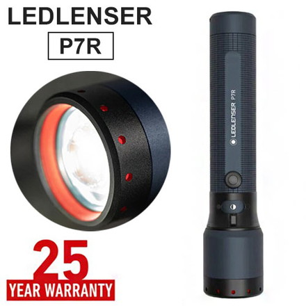 P7R レッドレンザー フラッシュライト 25周年モデル Ledlenser 2000lm P68完全防水 限定色ブルーグレイ×ブラック