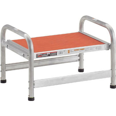 TRUSCO 作業用踏台 アルミ製 アジャスター付 高さ0.23m 1段【AF-A1】(はしご・脚立・簡易踏台)