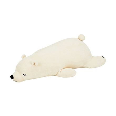 リブハアト 抱き枕 ヌイグルミ 白クマ プレミアムネムネムアニマルズ ラッキー Mサイズ