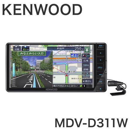 ケンウッド カーナビ MDV-D311W 彩速ナビ ワイドモデル 7V型/200mmワイドモデル 7インチ ワンセグTVチューナー KENWOOD