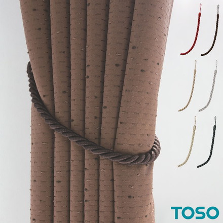 カーテンタッセル TOSO トーソー 留め具 1本単品 新築 ホテル 客室 おしゃれ リビング 高級 リフォーム ベージュ