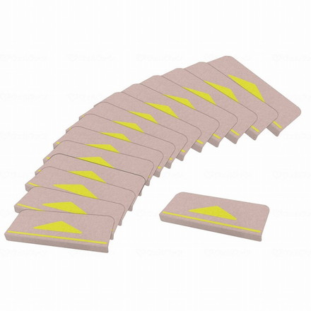 サンコー 折り曲げ付階段マット 三角マーク付