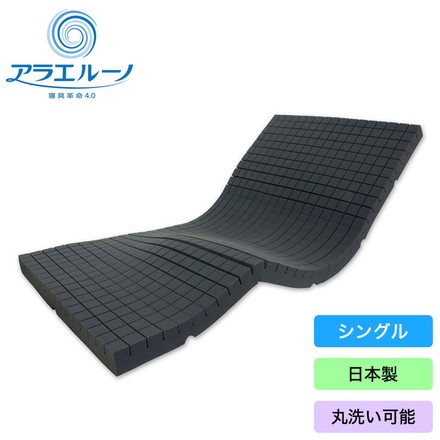 日本製 洗える 高反発 マットレス アラエルーノ 厚さ8cm ウレタン ウレタンマットレス シングル 体圧分散