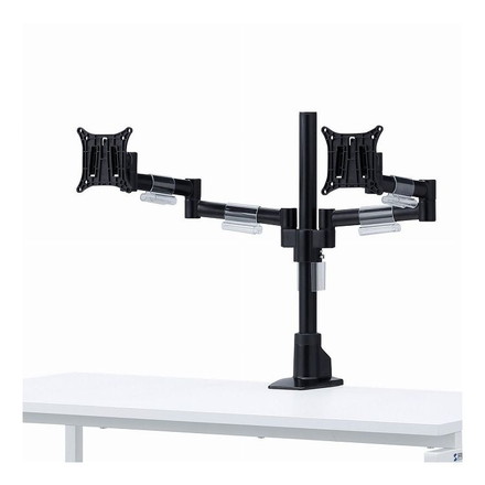 水平多関節液晶モニタアーム 左右2面 CR-LA1502BK