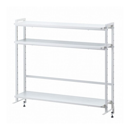 サンワサプライ クランプ式机上ラック3段タイプ MR-LC308W