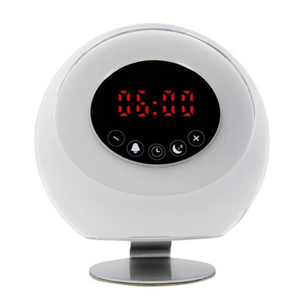 目覚まし時計 ライトアップヘルシー 目覚まし FMラジオ LEDライト付き SXTWL シンプル