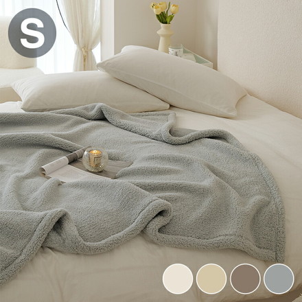 ブランケット ひざ掛け 毛布 シングル エアリーボア モコモコ 単品 薄手 暖かい 軽い カフェモカ[38561-0027]