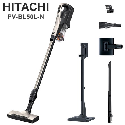 サイクロン式掃除機 日立 掃除機 コードレススティッククリーナー PV-BL50L-N ライトゴールド コードレス掃除機 自走機能 スタンド式充電台付き