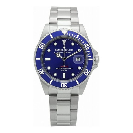 ダニエル・ミューラー DANIEL MULLER 腕時計 DM-2018BL ブルー