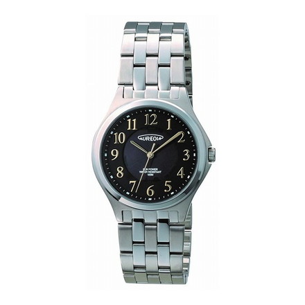 オレオール AUREOLE SW-593M-01 ブラック/ブラック(つや消し) 腕時計 時計