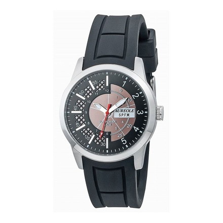 オレオール AUREOLE SW-608M-01 ブラック 腕時計 時計