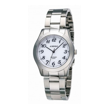 オレオール AUREOLE SW-621M-03 ホワイト 腕時計 時計
