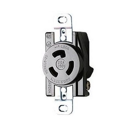 明工社 UL・CSA 輸出機器専用 接地引掛埋込コンセント 2P 20A 250V (MH2840)
