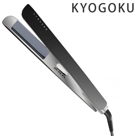 ストレートアイロン ストレート KYOGOKU ナノシルクケラチン カール 2WAY コテ 25mm 220℃ 9段階