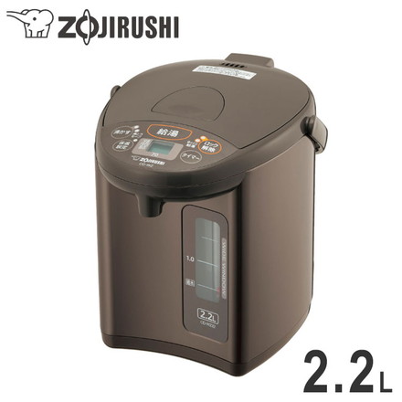 電気ポット マイコン沸とう電動ポット 2.2L 象印 ZOJIRUSHI CD-WZ22-TM メタリックブラウン 象印マホービン