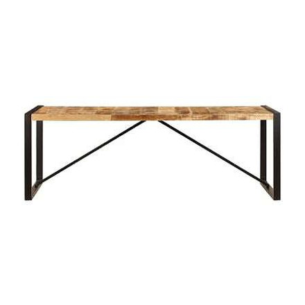 vidaXL ダイニングテーブル 220x100x75cm マンゴーウッド 無垢材家具 テーブル