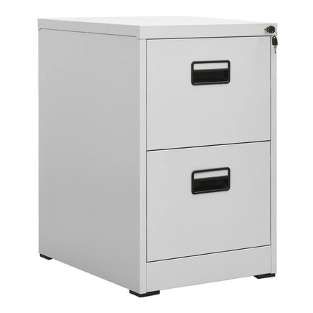 vidaXL ファイルキャビネット ライトグレー 46x62x72.5cm