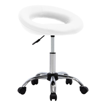 vidaXL 回転ダイニングチェア ホワイト 合成皮革製家具チェアキッチン・ダイニングルームチェア