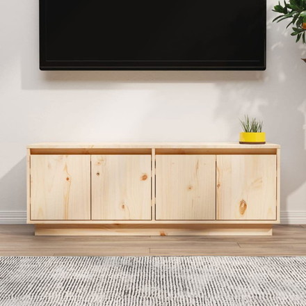 vidaXL テレビキャビネット 110x34x40 cm パイン無垢材家具AVラック・テレビ台