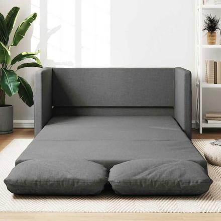vidaXL ソファベッド 2-in-1 ダークグレー 112x174x55 cm