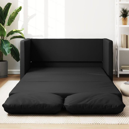 vidaXL ソファベッド 2-in-1 ブラック 112x174x55 cm