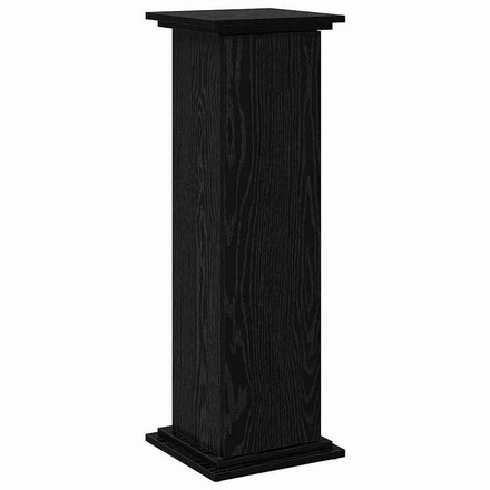 vidaXL ディスプレイスタンド ストレージ付き ドア付き ブラックオーク 31 x 30 x 90 cm