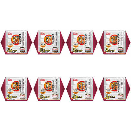 アイリスフーズ 低温製法米のおいしいごはん 北海道産 ゆめぴりか 150g×24食パック（3食パック×8袋）