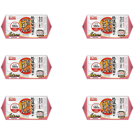 アイリスフーズ 低温製法米のおいしいごはん 秋田県産 あきたこまち 180g×36食パック（6食パック×6袋）