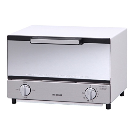 アイリスオーヤマ ミラーオーブントースター横型 MOT011 ホワイト