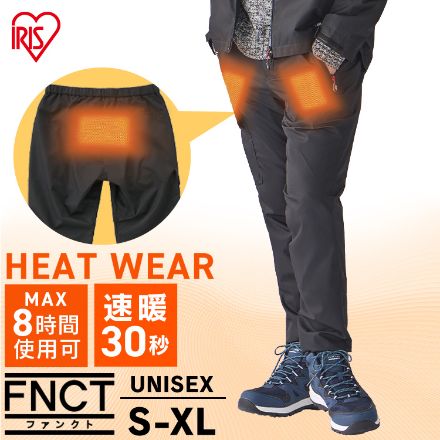 アイリスオーヤマ 裏起毛ヒートパンツS ブラック