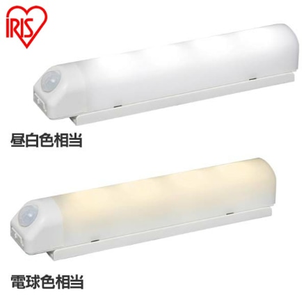 アイリスオーヤマ 乾電池式LEDセンサーライト ウォールタイプ BSL40WL-WV2 電球色