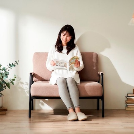 アイリスオーヤマ 1人掛けコーデュロイソファ SFCS-90 グレージュ