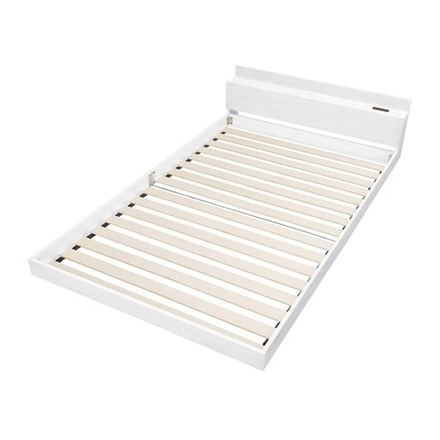 アイリスオーヤマ 〈フレーム単品〉フロアベッド セミダブル FBM-SD ホワイト